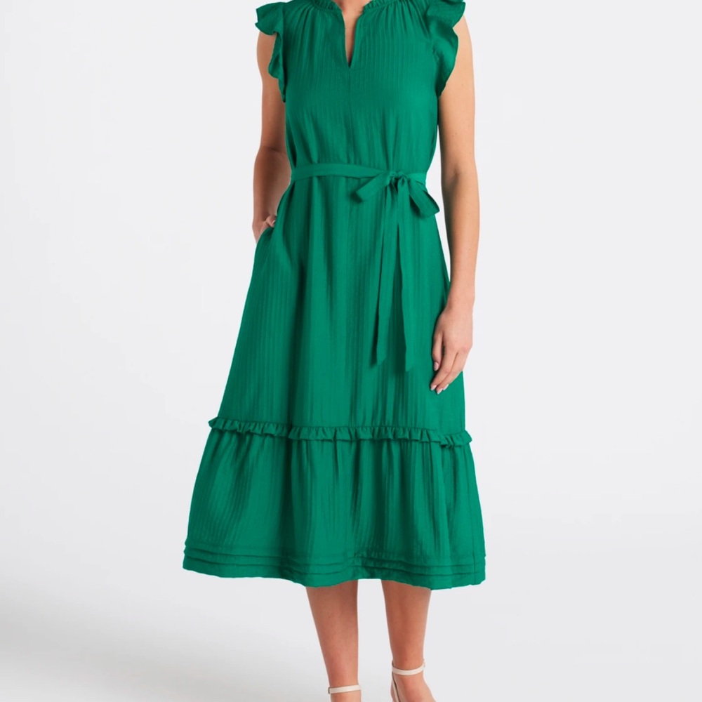 NEW! 41 Hawthorn Ella Poplin Flutter Sleeve Dress - Size X-Large